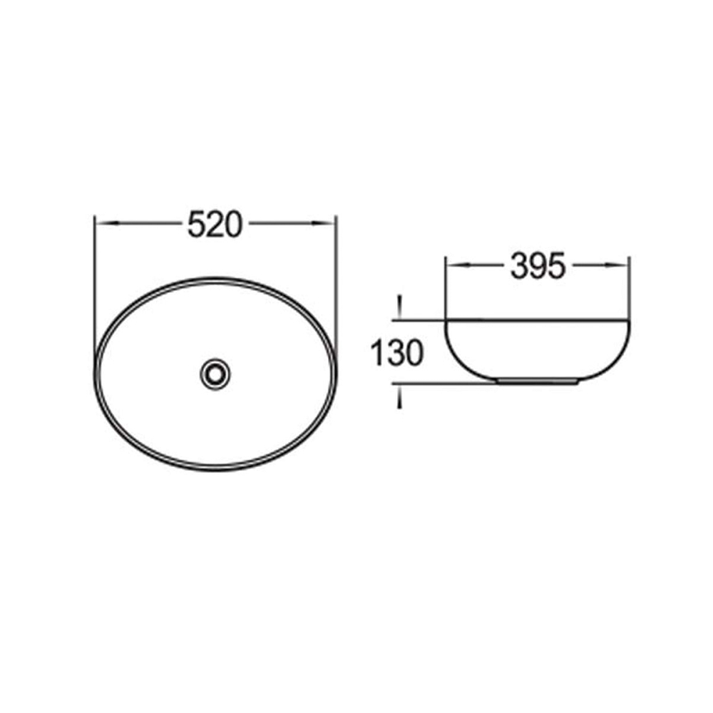 Раковина Vincea VBS-51552 52 см, белый