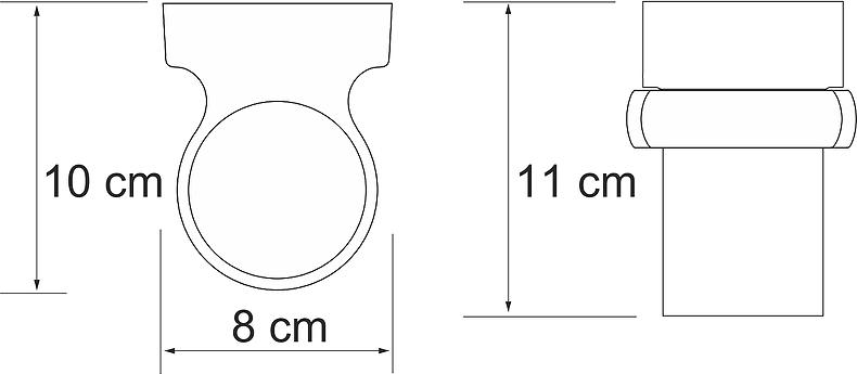 Стакан Wasserkraft Berkel K-6828, хром