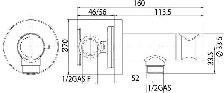 Гигиенический душ Bossini Paloma Flat Mixer Set E37011B со смесителем хром