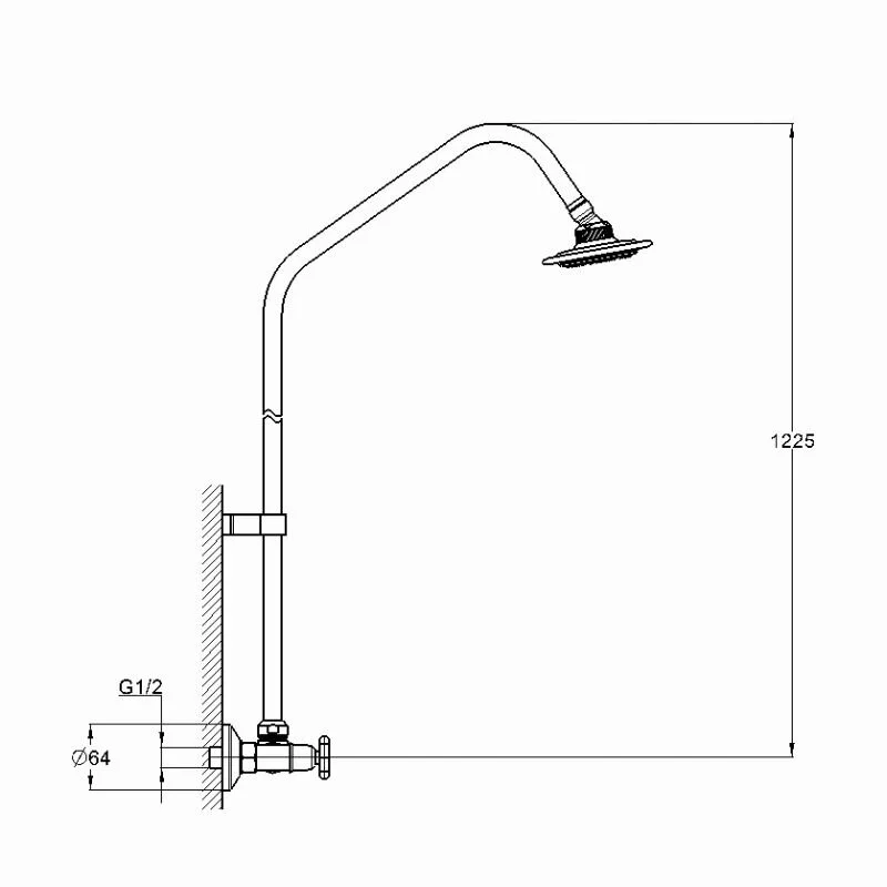 Душевая система Solone Jik JIK16-B102-A хром