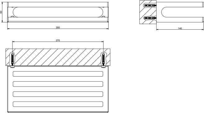 Полка Gessi Rilievo 59549#031, хром