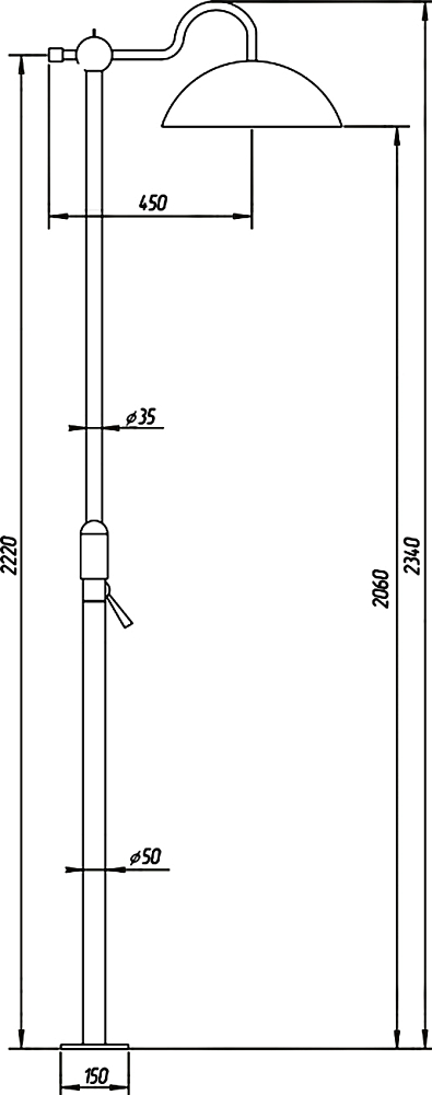 Душевая стойка Migliore Oxford ML.OXF-6370 Ra