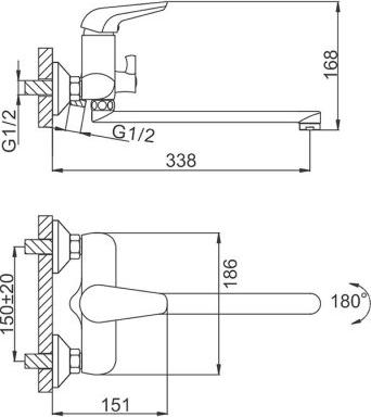 Смеситель для ванны с душем Frud R22102