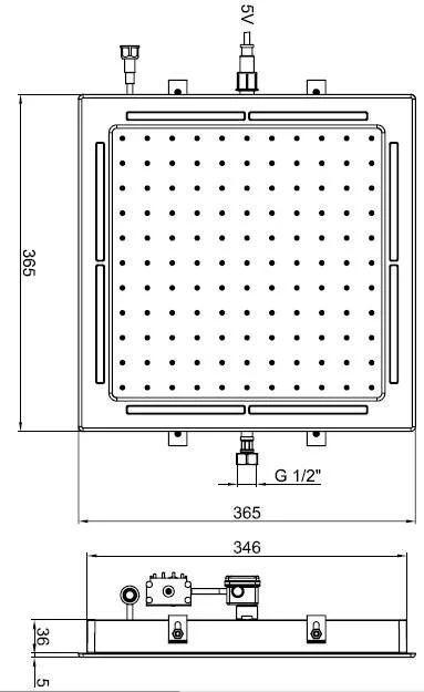 Душ верхний Webert Comfort AC412015 хром