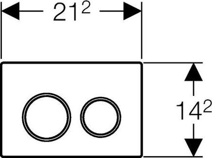 Кнопка смыва Geberit Omega 20 115.085.KJ.1, белый/хром