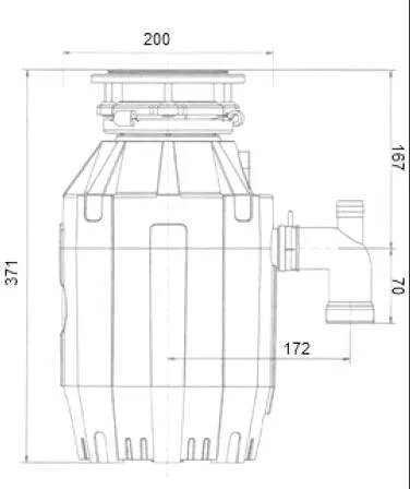 Измельчитель отходов Bone Crusher BC910-AS черный