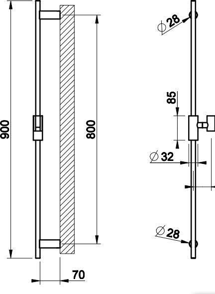 Штанга для душа Gessi Ingranaggio 63585#031, хром