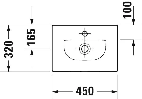 Раковина Duravit Viu 733450041 белый