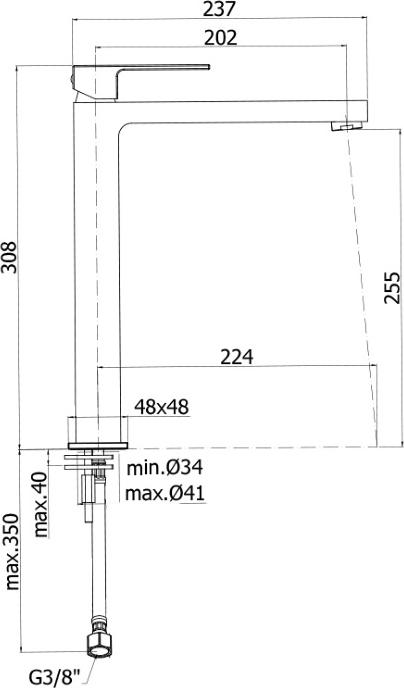 Смеситель для раковины Paffoni Effe EF081CR, хром