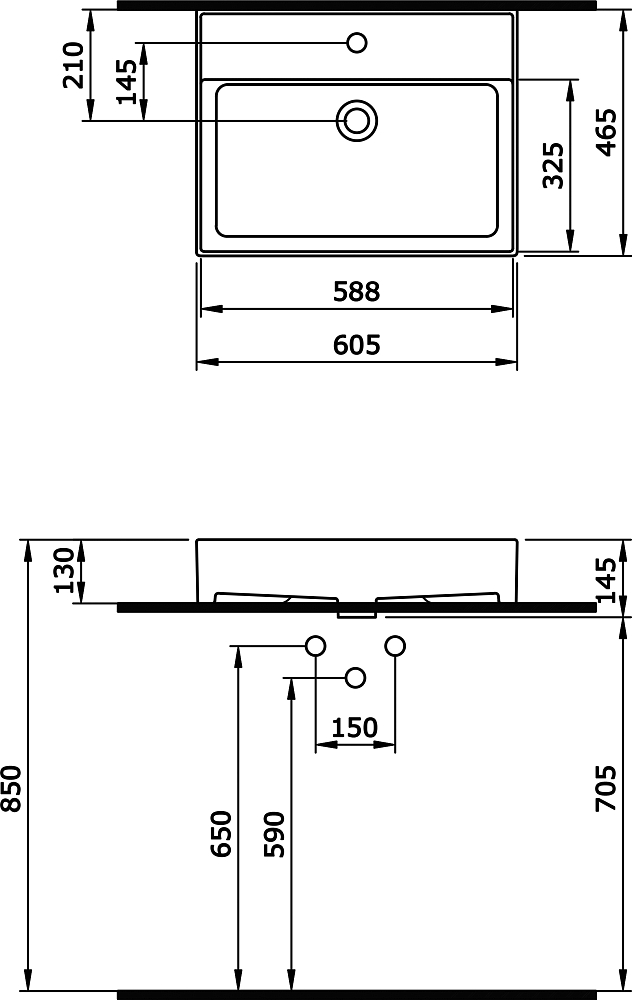 Раковина Bocchi Milano 1376-001-0126 белый