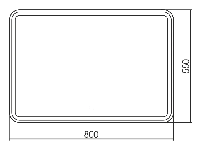 Зеркало Azario Давид LED-00002533 белый