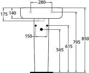 Пьедестал для раковины Ideal Standard Connect E797301