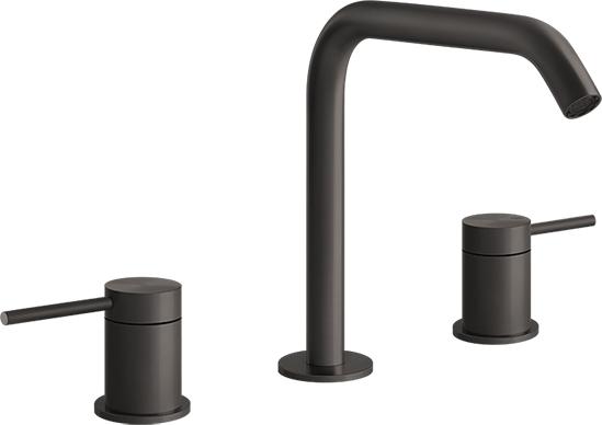 Смеситель для раковины Gessi 316 Flessa 54012#707, brushed black metal PVD