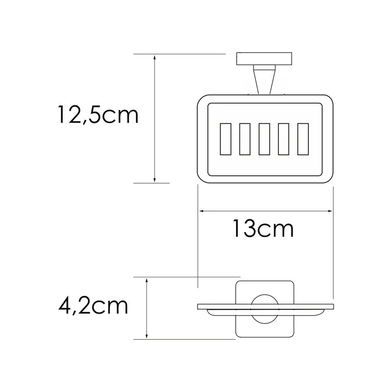 Мыльница WasserKRAFT Rhin K-8700 K-8769 хром