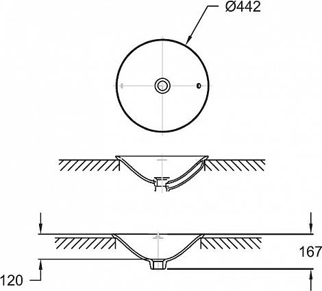 Раковина Jacob Delafon Carillon 45 E96118-0, белый