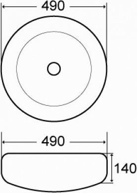 Раковина Comforty 49 7031ASS 00004139783, серебро