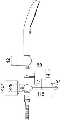 Смеситель для ванны Gappo G03-8 G3203-8