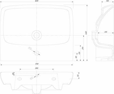 Раковина 60 см Kolo Nova Pro M31161000