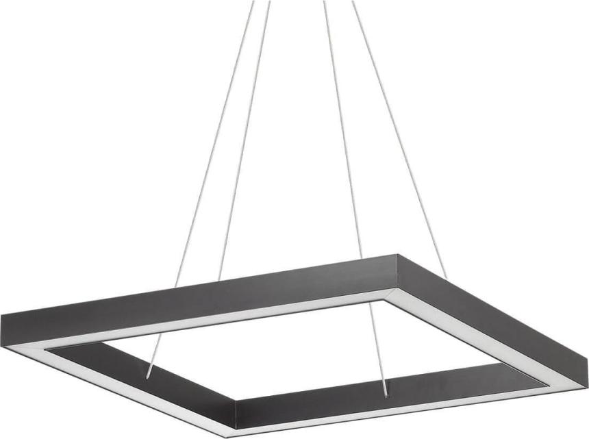 Подвесной светодиодный светильник Ideal Lux Oracle D60 Square Nero 245690