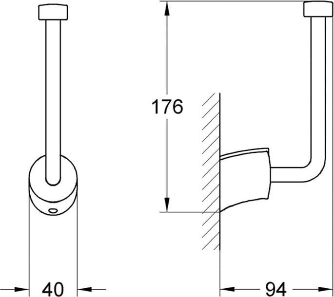 Держатель туалетной бумаги Grohe Tenso 40297AV1