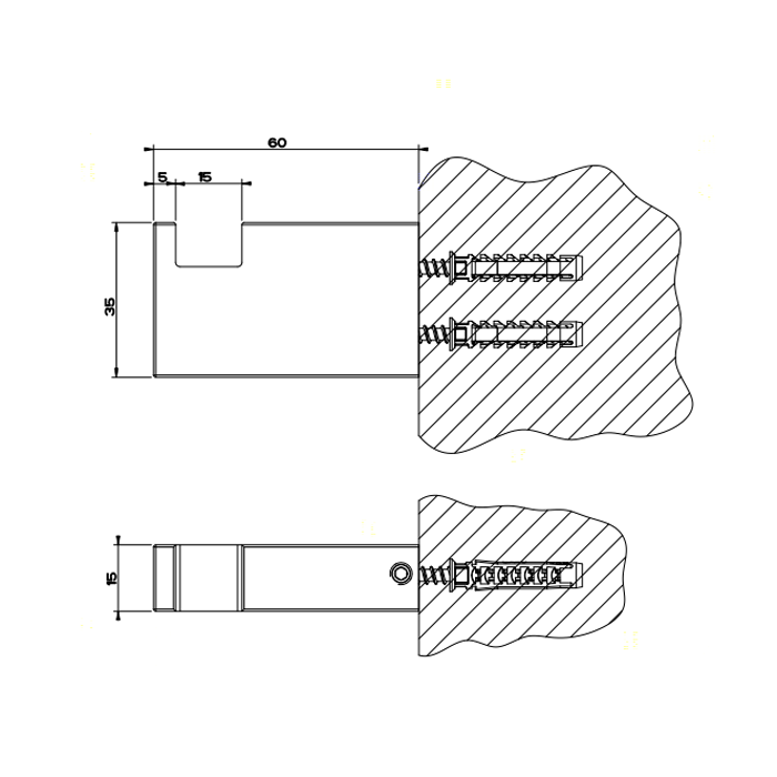 Крючок Gessi Rettangolo 20921#031, хром