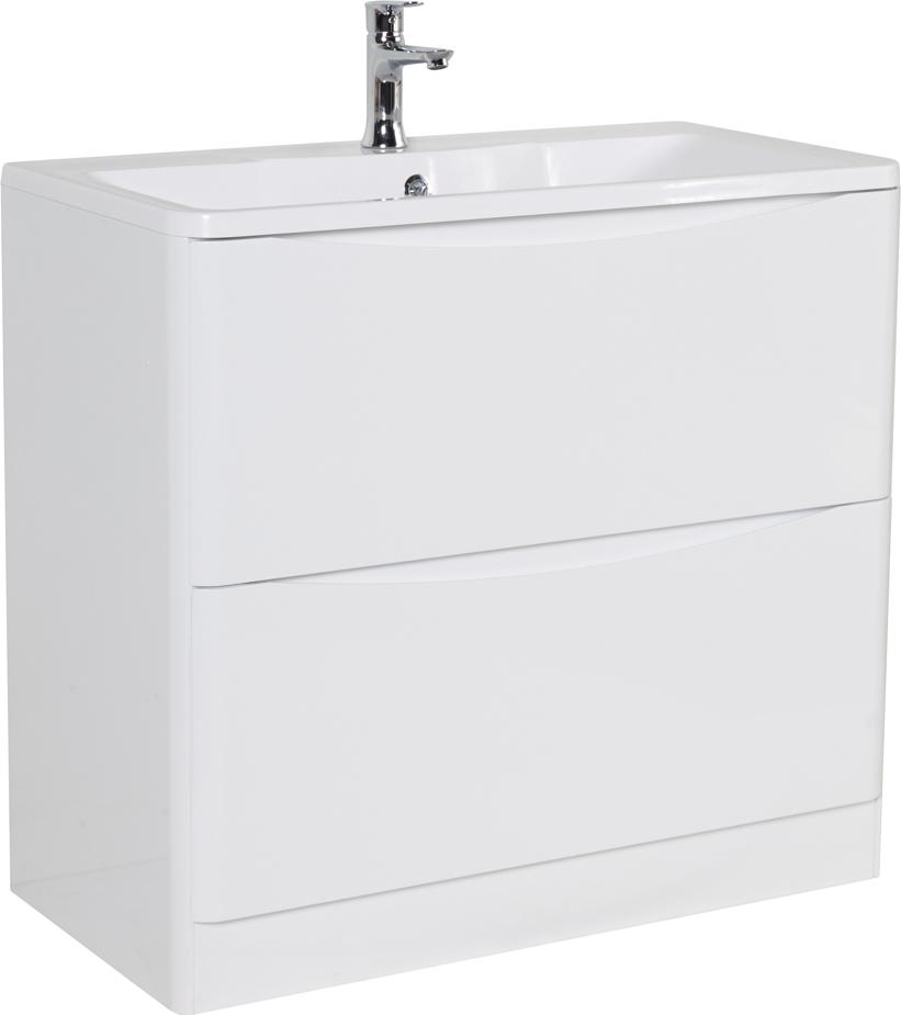 Тумба для комплекта 90 см BelBagno ACQUA-900-2C-PIA-BL bianco lucido