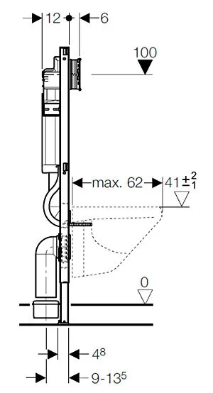 Система инсталляции для унитазов Geberit Duofix Sigma UP320 111.300.00.5