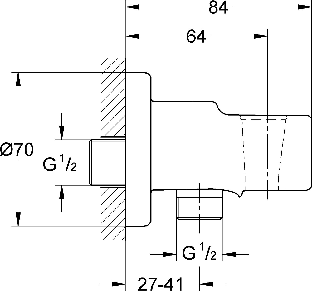 Гигиенический душ Grohe BauLoop 124895