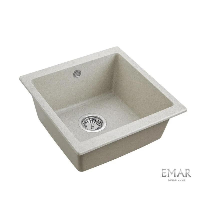 

Кухонная мойка Emar Quartz EMQ-1455.P Барит бежевый