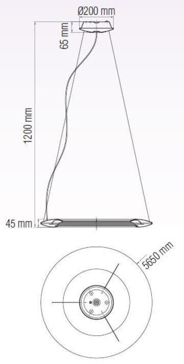 Подвесной светодиодный светильник Horoz Concept-41 розовый 019-010-0041 HRZ00002220