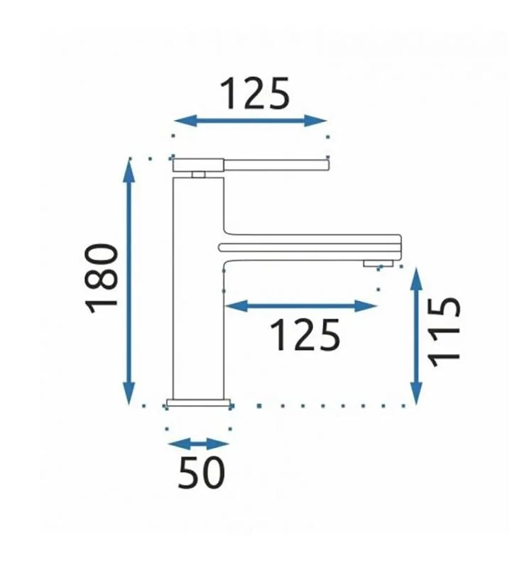 Смеситель для раковины Rea Oval REA-B6515 золото