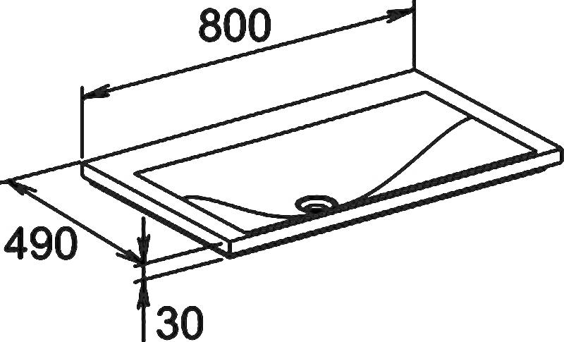 Мебель для ванной Keuco Royal Reflex белый 80 см