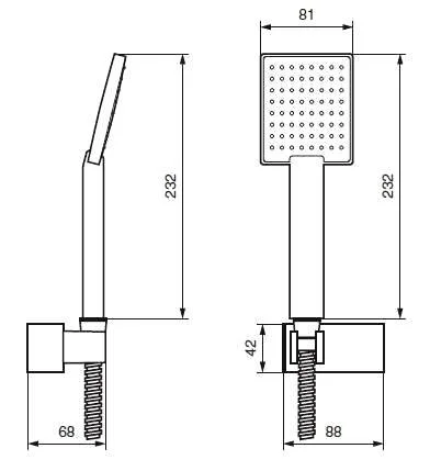 Душевая лейка Emmevi 170CR хром