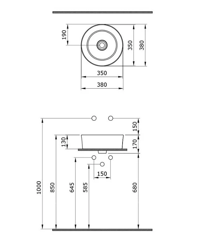 Раковина накладная Bocchi Vessel 1174-005-0125 черный