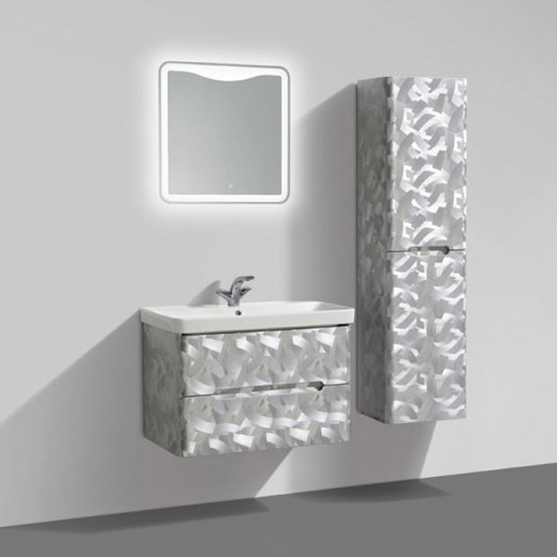 Шкаф-пенал BelBagno LUXURY/SOFT-1500-2A-SC-ME-RIGHT metallo