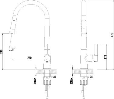 Смеситель Lemark Soul LM6001C для кухонной мойки