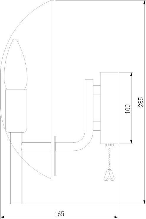 Бра Eurosvet Rocco 60135/1 латунь