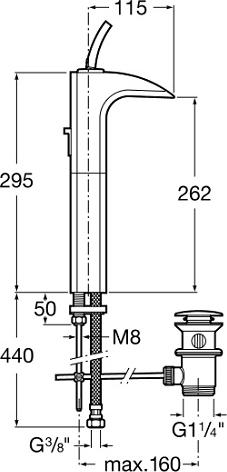 Смеситель для раковины Roca Evol 5A3449C00