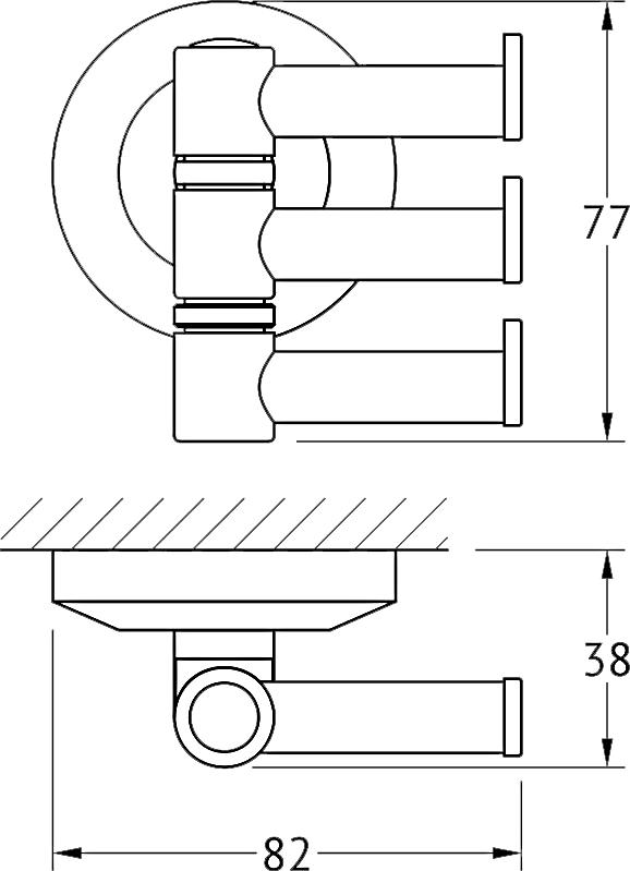 Крючок FBS Standard STA 047 поворотный