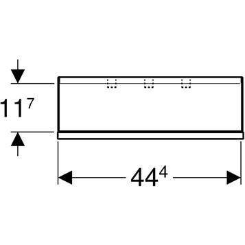 Настенная полка Geberit Smyle Square 500.362.JR.1, пекан