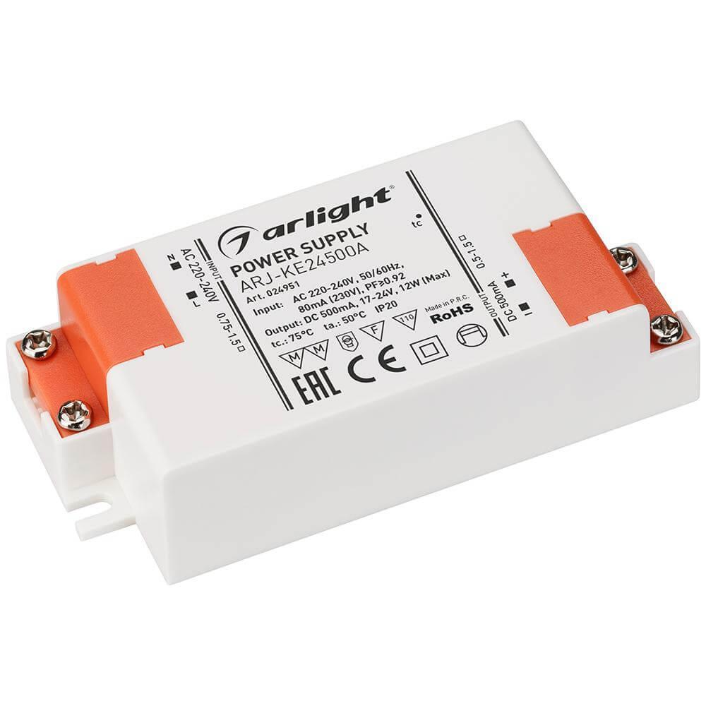 Драйвер Arlight ARJ-KE24500A 17-24V 12W IP20 0,5A 024951