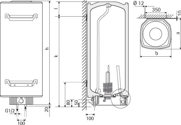 Водонагреватель AEG DEM 100 C