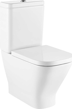 Напольный унитаз Roca Gap Clean Rim 34273700H безободковый с бачком 341730000 подвод снизу бачка