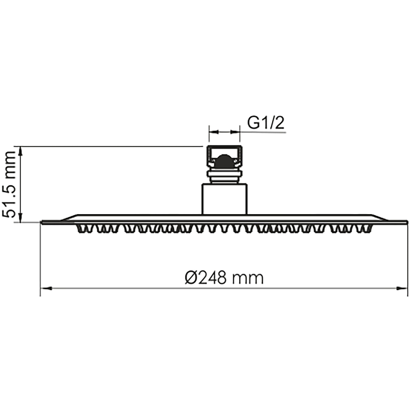 Верхний душ Wasserkraft A259