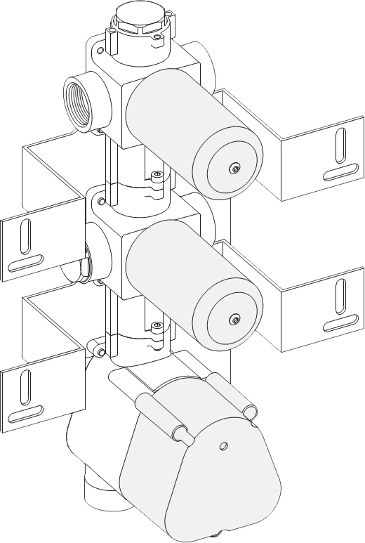 Скрытая часть Bossini OKI 2 Outlets LP Z030201