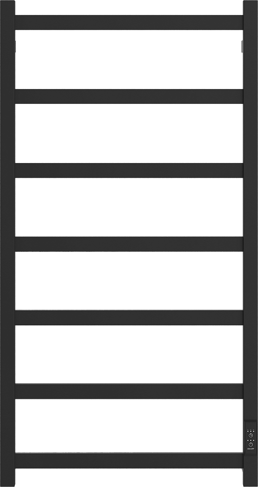 Полотенцесушитель электрический Ewrika Пенелопа КВ7 100х50, черный матовый