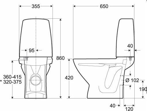 Напольный унитаз KOLO Sign D686200002