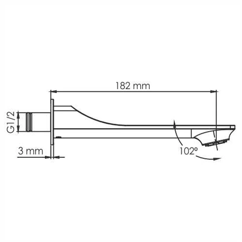 Излив  WasserKRAFT серия A A175 черный