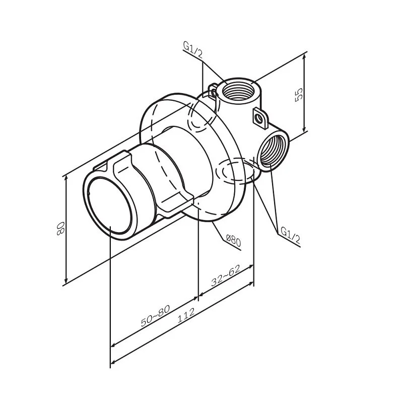 Смеситель для душа Am.Pm X-Joy F85A65600 хром