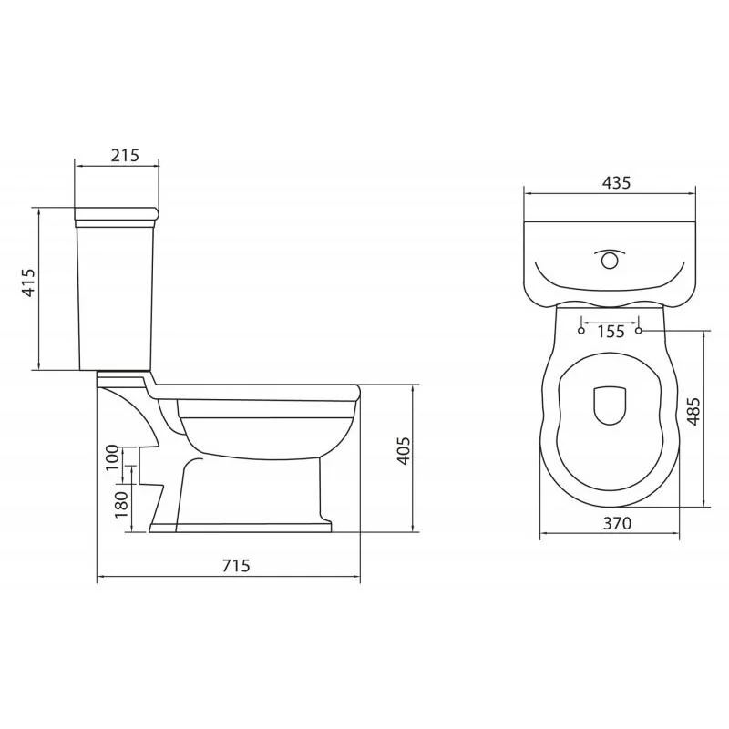 Напольный безободковый унитаз BelBagno Boheme BB115CPR/BB115T с горизонтальным выпуском воды P-trap